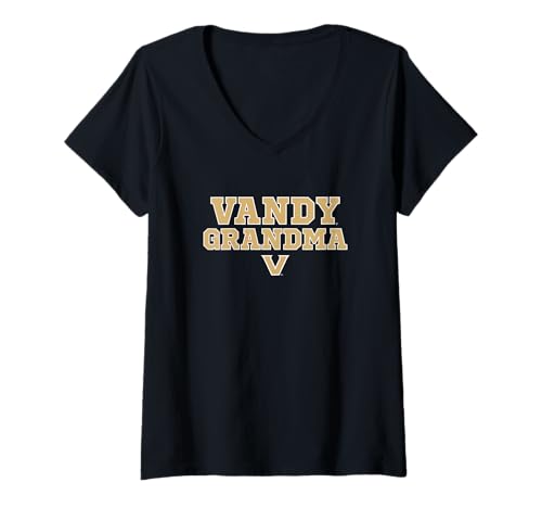 Womens Vanderbilt University Commodores Grandma V-Neck T-Shirt