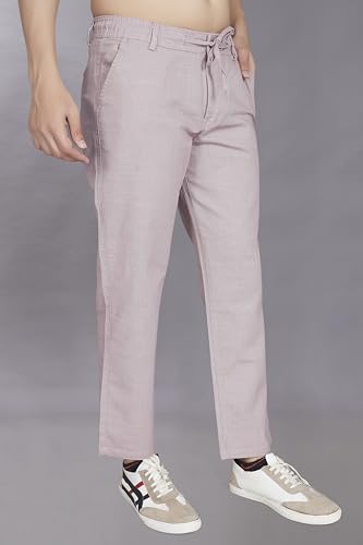 Image of DIVISIVE Men's Relaxed Fit Cotton Linen Blend Trousers