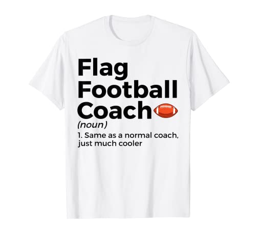 Funny Flag Football Coach Defintion Camiseta