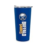 Rico Industries NHL Hockey Buffalo Sabres 18oz Soft Touch, Easy Grip Tumbler