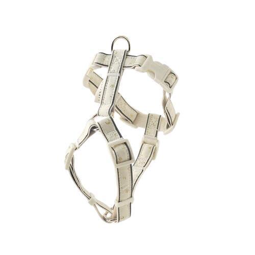 moncheri モンシェリ 犬 ハーネス 反射ほし柄ハーネス/IVORY/M かわいい おしゃれ 人気 ブランド トイプードル チワワ 小型犬