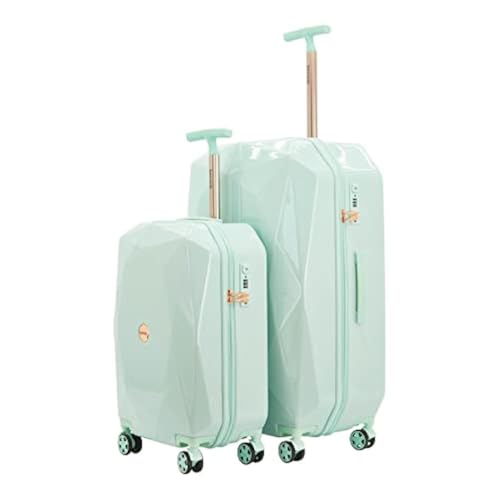 Bagage rigide Travelers Club Kensie vert menthe pour femme avec serrure TSA