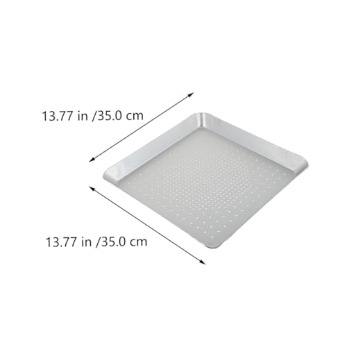 Poêle à pizza carrée en aluminium perforé de 3 mm pour la cuisson maison