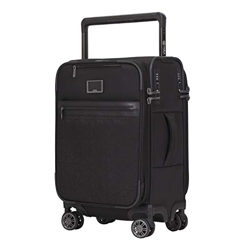 M&A Dual Opening Wide Trolley Hardside Luggage, Black, Carry-On 22-Inch4
