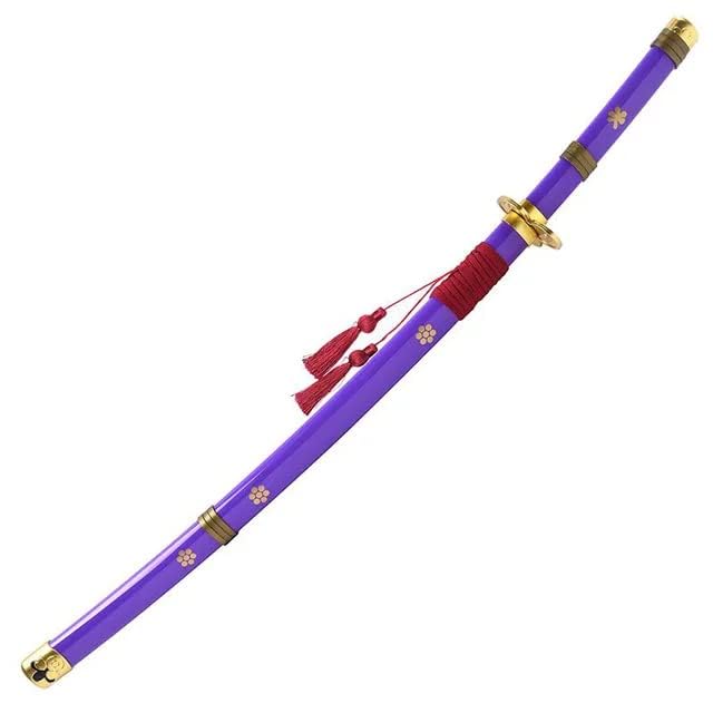 Image of Anime One Piece Cosplay 104 cm Zoro Wooden Sword Enma Life Size Replica Katana Perfect for Gift Merchandise Collectibles
