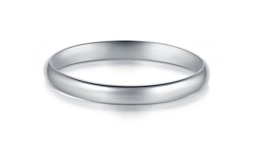 Image of BORUO 925 Sterling Silver Ring| 14K Gold Plated Waterproof Stacking Rings| Plain Dome Tarnish Resistant Comfort Fit Wedding Band Gifts for Special Occasions 1.5mm 2mm 3mm Band Size 4-12