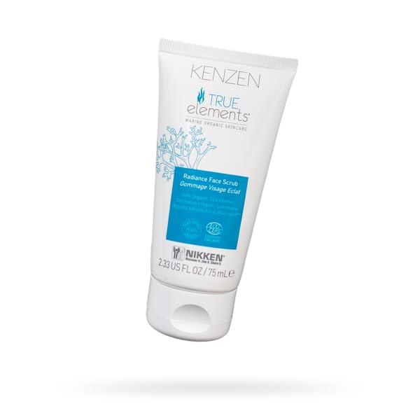 True Elements Radiance Face Scrub for Women and Men - Gentle Exfoliator for Face - Natural Facial Exfoliating Scrub - Skin Exfoliant for Skin Care w/o Parabens - Organic Face Exfoliant Scrub (2.33 oz)