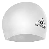 Water Gear Latex Swim Cap White