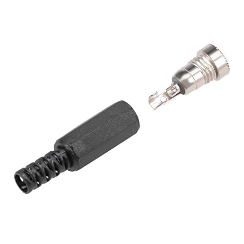 uxcell 10pcs conector hembra de alimentación DC 5.5x2.1mm miniatura 2