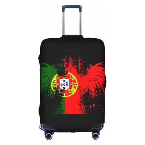 Travel Luggage Cover Portugal Portuguese Flag Fashion Washable Baggage Suitcase Protector Fit For Luggage Medium