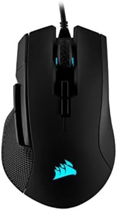 Corsair IRONCLAW RGB Wired FPS/MOBA Gaming Mouse – 18,000 DPI – 7 Programmable Buttons – Designed for Large Hands – iCUE Compatible – PC, Mac, PS5, PS4, Xbox – Black