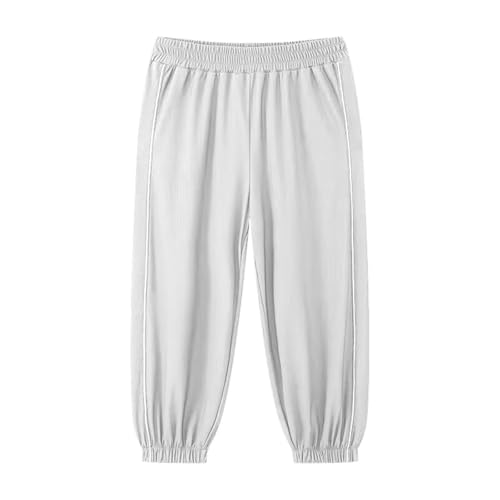 Boys Sweatpants Casual Trendy Elastic Wasit Trousers with Pockets Stretch Fashion Lounge School Pants for Boys 5-15Y4