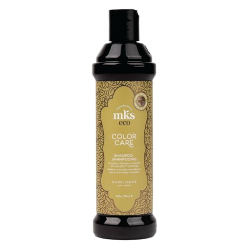 MKS Eco Color Care Shampoo Sunflower Scent 10 fl oz / 296 ml | Sulphate Free Gentle Cleanser | Protects Vibrant Hair Color | Vegan Formula