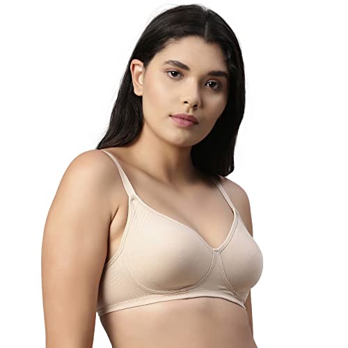 Image of Enamor Innovations Fabcool Encircled Side Support Shaper, Non Padded, Wirefree, High Coverage, Women's Cotton Everyday Bra - A042 (Available in Plus Sizes)