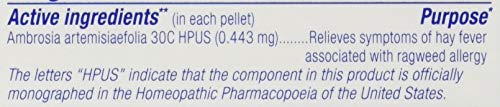 Boiron Ambrosia 30C Ragweed Allergy Relief, 80 Ct #TOP5