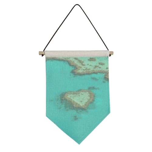 Drapeau sur toile île océan : une décoration murale inspirante qui invite au voyage