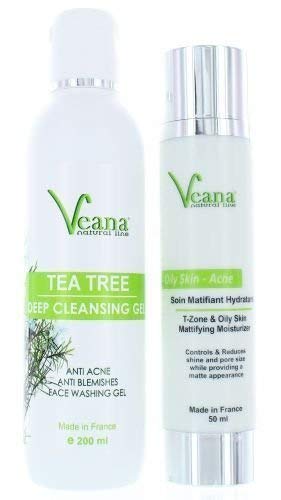 Anti Acne Nettoyant Visage + Matifiant Hydratant