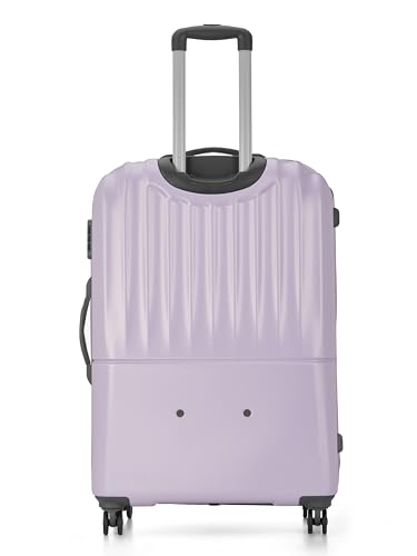 Image of Genie Palm Plus 76cm Trolley Bag, Hard Side 8 Wheel Carry on Luggage - Lavender, Travel Bag for Women