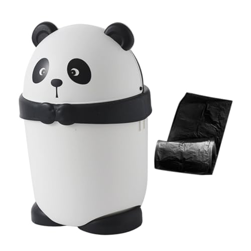 Poubelle sans odeur panda pour éliminer les petits déchets de bureau