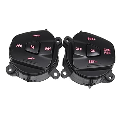 Bouton de régulateur de vitesse LED rouge pour volant Ford Fiesta 2013-2015 gauche droite