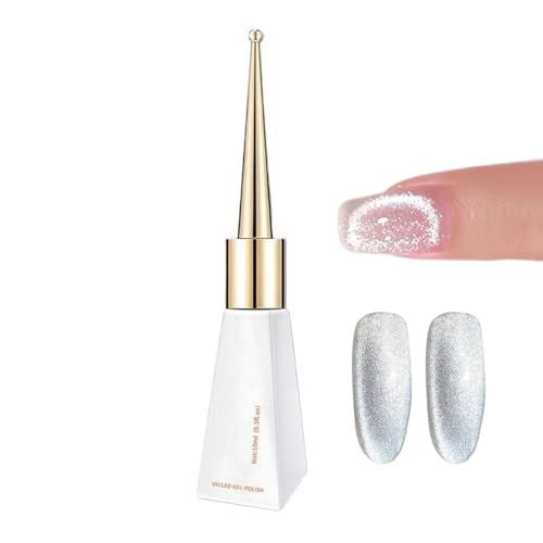 Bollisate Esmalte de uñas, esmalte de gel,Esmalte de uñas de manicura holográfica seca rápida | Salón decorativo Top Coat Manicure Glue para casa, tienda, dormitorio, escuela