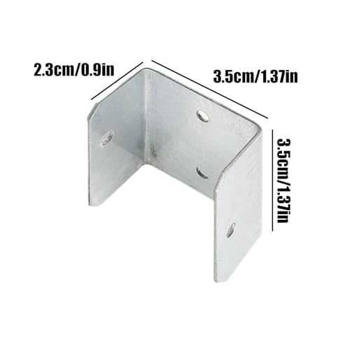 Abrazadera de cerca en U con placa de ferretería para soporte estable doble cara 6