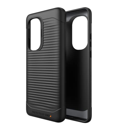 Zagg Gear4 Havana Case Designed For Motorola Edge 2022 - D3O Shockproof Protection, Slim, Military Grade, 10 Ft Drop Tested, Eco-Friendly Materials, Wireless Charging Compatible, Black #TOP8