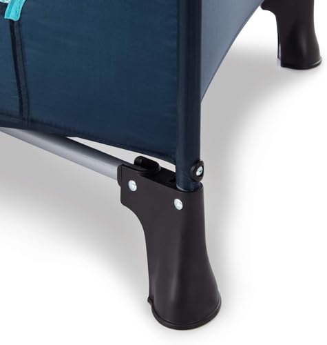 hauck Cuna de Viaje Bebé Dream N Play Plus | Parque Infantil para Niños desde Nacimiento hasta 15 kg - Plegable y Compacta - con Bolsa de Transporte y Base Plegable - 120x60 cm - Navy/Turquesa - imagen 9