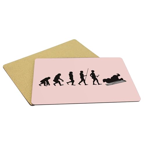 Sets de table en liège rose Evolution Koto Japon Musique grand format x4