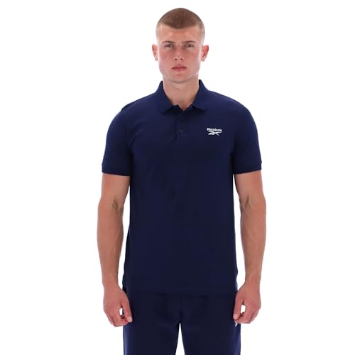 Reebok Apparel Men's Blaze Chemise polo à manches courtes brodée Vector Navy S