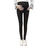 [Spring&Leaf] 【助産師監修】 マタニティ レギンス マタニティウェア マタニティズボン 「ウエスト調整可能で妊娠初期から後期まで使用可能」 (JP, アルファベット, 2XL, ブラック)