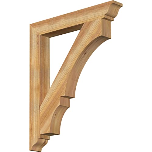 4"W x 30"D x 36"H Balboa Traditional Rough Sawn Bracket, Western Red Cedar