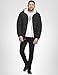 Calvin Klein Men's Mid-Weight Sherpa Lined Puffer Jacket, Sherpa Lined, Ebony, Large