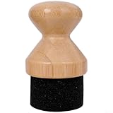 CashMuch Per applicatore di olio in legno, spazzola in spugna per taglieri da cucina, manico in polipropilene, applicatore per cera per olio con impugnatura comoda, dimensioni compatte