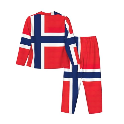 Pyjama imprimé drapeau norvégien EdWal pour vos soirées cocooning