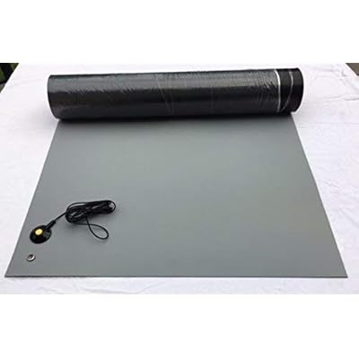 ESD Anti-Static Soldering Mat - 30" X 72" Blue Rubber Mat, High Temperature Resistant, With Wrist Strap & Grounding