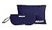 GOSLEEP Travel Pillow & Sleep Mask, Memory Foam, Super Soft Head & Neck Support Plus Light Block for Better Sleep - Navy Blue