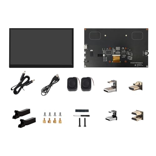 Monitor de pantalla táctil HDTV de 10.1 pulgadas con resolución de 1024 x 600 para monitor de escritorio de placa de desarrollo 3B+ 4B