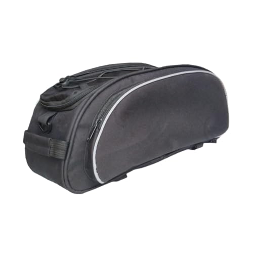 Sacoche de porte-bagages vélo en polyester 600D haute résistance noir