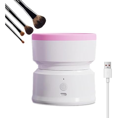 Electric Makeup Brush Cleaner, USB Rechargeable Makeup Brush Cleaner Machine, Portable Make-Up Brush Cleaner Tools for All Size Makeup Brushes Cover