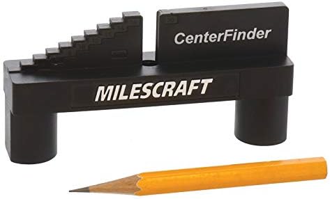 Milescraft 8408 Center Finder - Center Scriber and Offset Measuring & Marking Tool for Woodworking