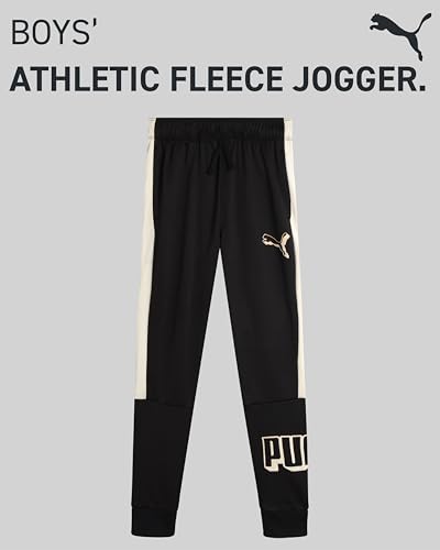 PUMA Boys Sweatpants - Performance Boys Jogger Pants with Drawstring & Pockets - Soft Fleece Athletic Sweatpants (Sizes 8-20)2
