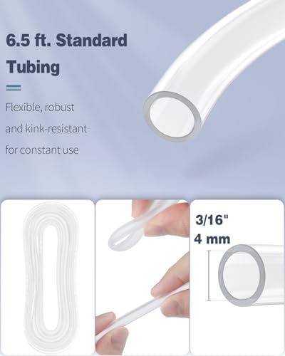 Image of Pawfly Aquarium Air Pump Oxygen Pump for 10-200 Gallon Fish Tanks Buckets Dual Outlet Adjustable Ultra Quiet Aerator Pump with Accessories