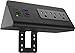 Electriduct Edge Mount Nightstand Charger 6 Amp 1 USB-C Charging Port + 3 USB-A Charging Ports, 3 AC Power Strip Outlets Clamp Desk Power Center - Black