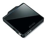 BUFFALO Boostケーブル搭載 ポータブルDVDドライブ ブラック DVSM-PC58U2V-BK