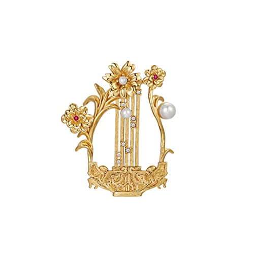 Broche pour femmes de galvanoplastie anti-ternissement perles pour manteau