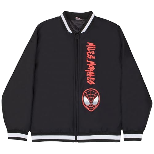 Image of Marvel Superheroes Boy's Bomber Jacket - Spider-Man, Miles Morales, Black Panther, Ghost-Spider, Venom Bomber Jacket for Kids