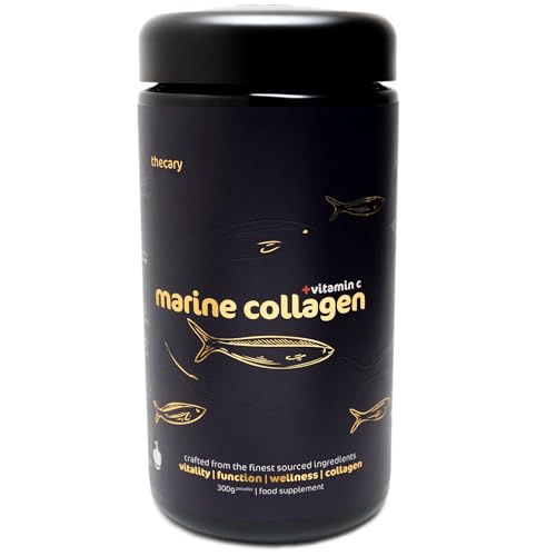Polvo de colágeno marino de 300 g | Proteína, piel, huesos, músculos | thecary