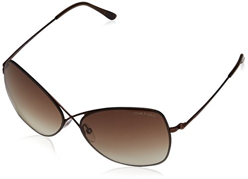 Tom Ford TF 250 Colette 48F Bronze Aviator Womens Sunglasses
