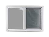 Window 36' x 24' Double Pane Tempered Glass Low-E PVC Frame Horizontal Slider